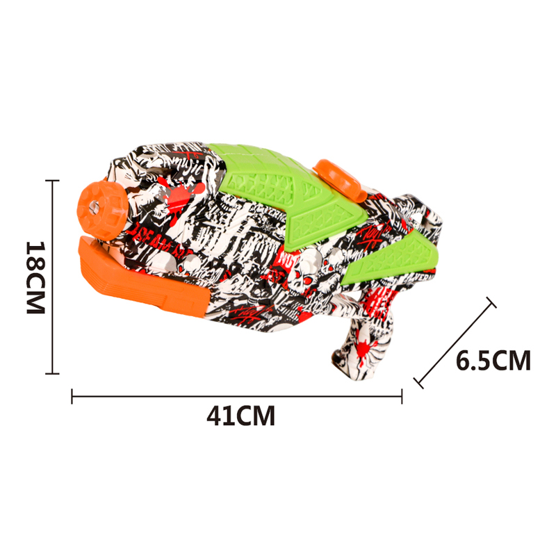 LINDA TOYS Summer Outdoor Family Interactive Pull-Out Spray Graffiti Water Pistol High Capacity Super Water Gun Toy for Adults Kids LD-2504B