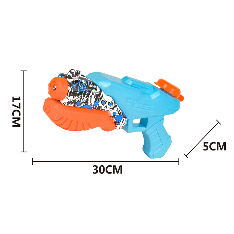 LINDA TOYS Manual Water Absorption 4 in 1 Multifunctional Outdoor Toy Graffiti Water Gun Children's Shark Bubble Gun Toy LD-2503B