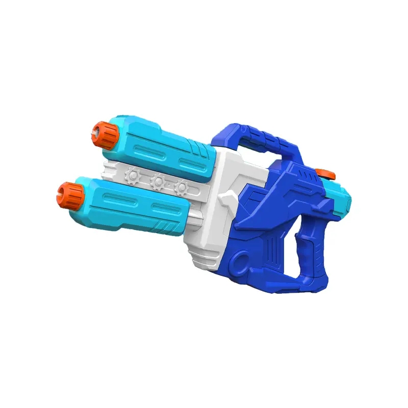 LINDA TOYS Hot Selling Outdoor Toys Water Gun Summer Toys Big Size Double Nozzle Suction Gun Water Gun for Kids Shooting Distance 8-10M LD-225B