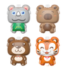 LINDA TOYS Cartoon Monkey Plastic Water Blaster Stuffed Water Animal Toys for Kid Swim Summer Toy Outdoor Sport Shooting Games Brown LD-1006B