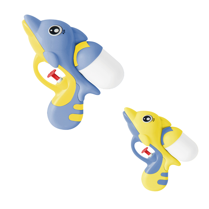 LINDA TOYS Indoor Outdoor Summer Toys Animal Dolphin Shaped Mini Water Games Toy Hand Held Water Gun Shooting Distance 6-8M LD-100C