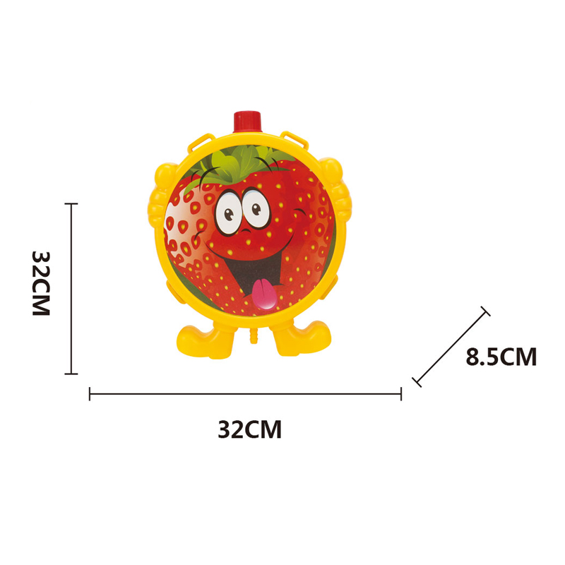 LINDA TOYS Summer Toys Cartoon Fruit Water Gun Toy Kids Backpack Water Gun Long Range Animal Backpack Water Shooting Gun LD-767A