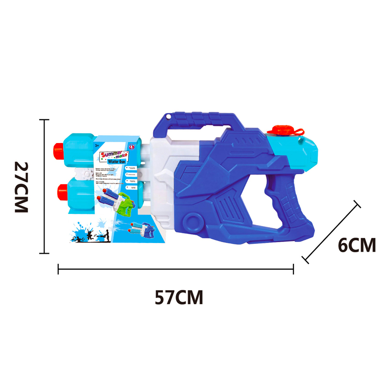 LINDA TOYS 38CM 700ML High Quality Customized Swimming Pool Beach Children Water Shooting Plastic Toys Guns Outdoor Water Gun Toy LD-223C