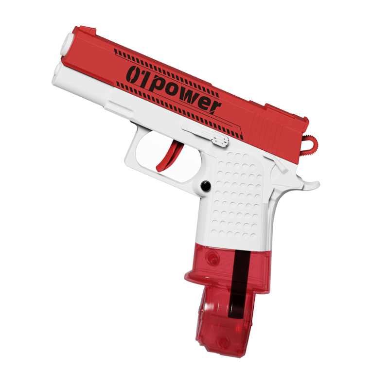 LINDA TOYS Plastic Pistol Water Gun Summer Beach Toys Plastic Water Toy for Kids Playing Shooting Distance 6-8M LD-205C