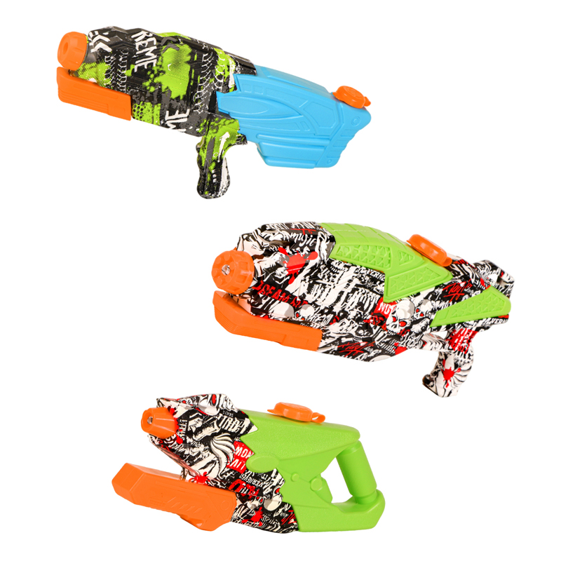 LINDA TOYS Summer Outdoor Family Interactive Pull-Out Spray Graffiti Water Pistol High Capacity Super Water Gun Toy for Adults Kids LD-2504B