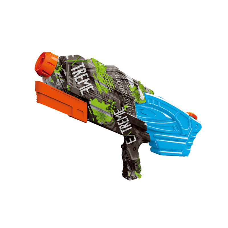 LINDA TOYS 50CM Graffiti Water Gun Light and Large Capacity 1000ml Water Gun Toy Plastic Beach Pool Party Battle Water Shooting Gun LD-838T