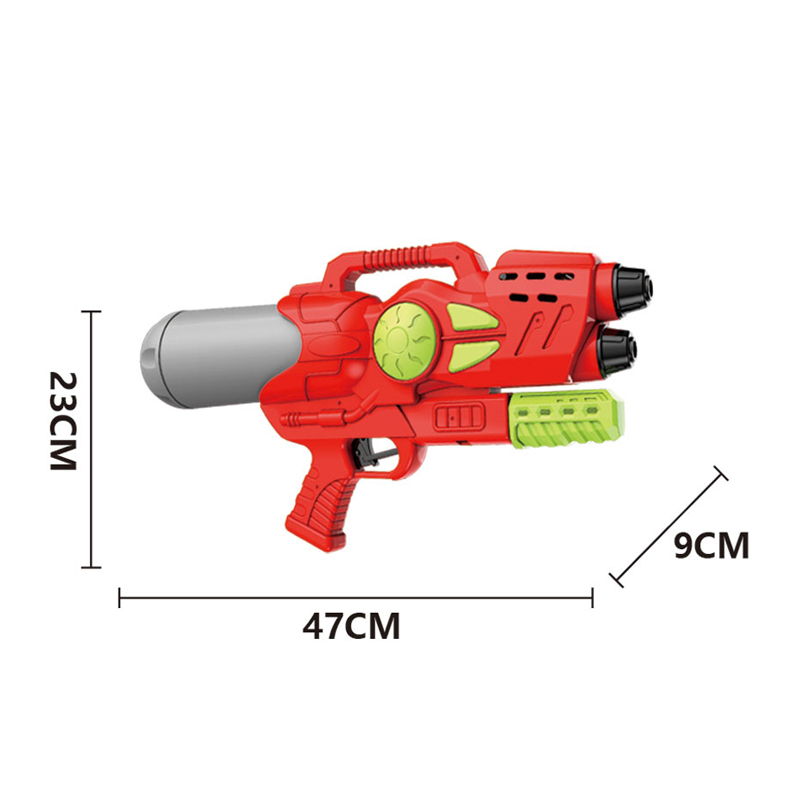 LINDA TOYS Double Nozzle 47CM 900ml Water Gun Summer Swimming Pool Outdoor Air Gun Beach Game Toys Plastic Water Gun Toy LD-215X