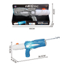 LINDA TOYS 38.5CM Electric Light Water Gun Water Spray Gun Toy 460ml Summer Beach Spray Water Game Shooting Water Gun Toy for Kid LD-991D