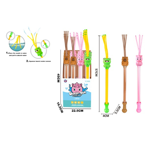 LINDA TOYS 4Holes Hot Sale Summer 12 Piece In Display Shooting Water Ocean Animal Plastic Pump Water Gun Toy for Kids LD-5001C