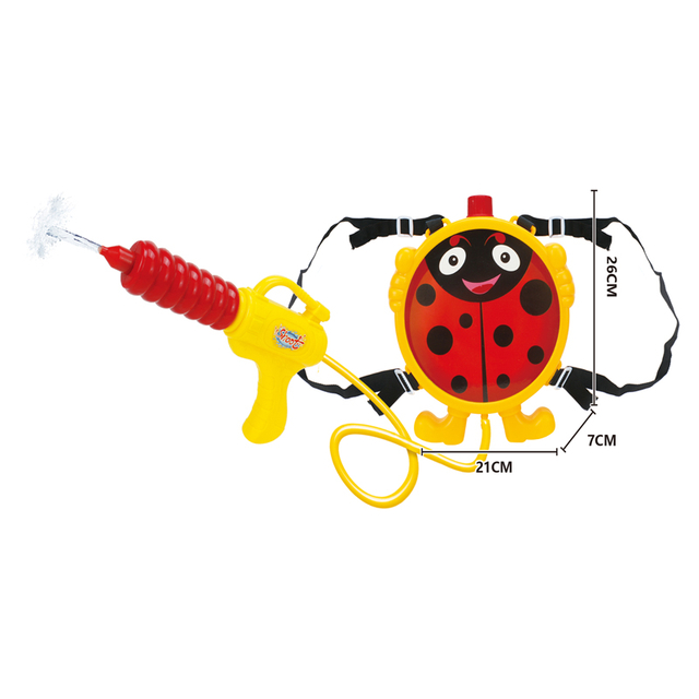 LINDA TOYS Large Capacity Backpack Water Gun Plastic Summer Outdoor Play Water Shoot Gun Toys Beach Swimming Pool Backpack Water Gun Toy LD-717A