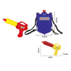 LINDA TOYS Happy Summer Outdoor Water Gun Blaster with 2000ml Large Capacity Backpack Tank Suitable for Boys And Girls Water Toys LD-525A