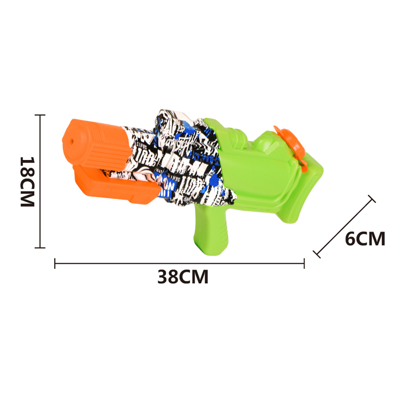 LINDA TOYS Manual Water Absorption 4 in 1 Multifunctional Outdoor Toy Graffiti Water Gun Children's Shark Bubble Gun Toy LD-2503B