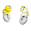 LINDA TOYS Cute Mini Duck Design Water Gun Kid's Press Type Summer Beach Toys for Outdoor & Pool Cartoon Feature Summer Fun LD-213B