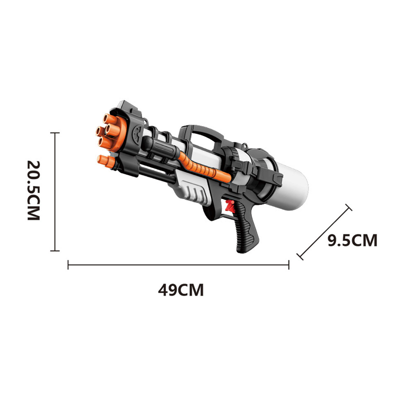 LINDA TOYS Long Distance Automatic Big Water Gun Toys Cool High Powered BeachSupply Squirt Outdoor for Adults Kids 49CM 750ml LD-777H