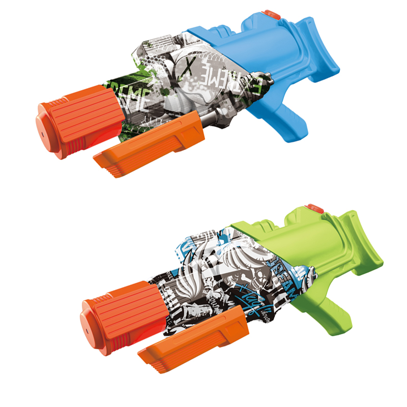 LINDA TOYS 38CM 700ML High Quality Swimming Pool Beach Children Water Shooting Plastic Toys Guns Outdoor Graffiti Water Gun Toy LD-212T