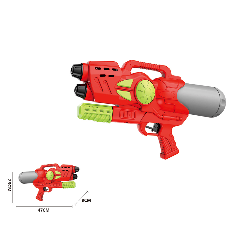 LINDA TOYS Double Nozzle 47CM 900ml Water Gun Summer Swimming Pool Outdoor Air Gun Beach Game Toys Plastic Water Gun Toy LD-215X