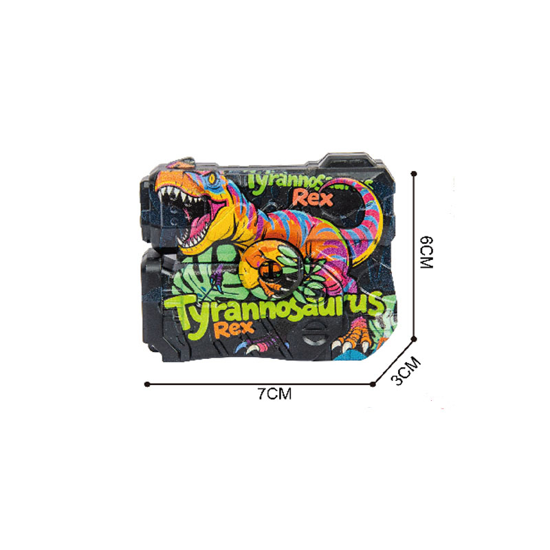 LINDA TOYS New Style Summer Toys Rotating Finger Dinosaur Stencil Water Gun (4-color mixed set) Water Gun New for Kids Toys LD-303C