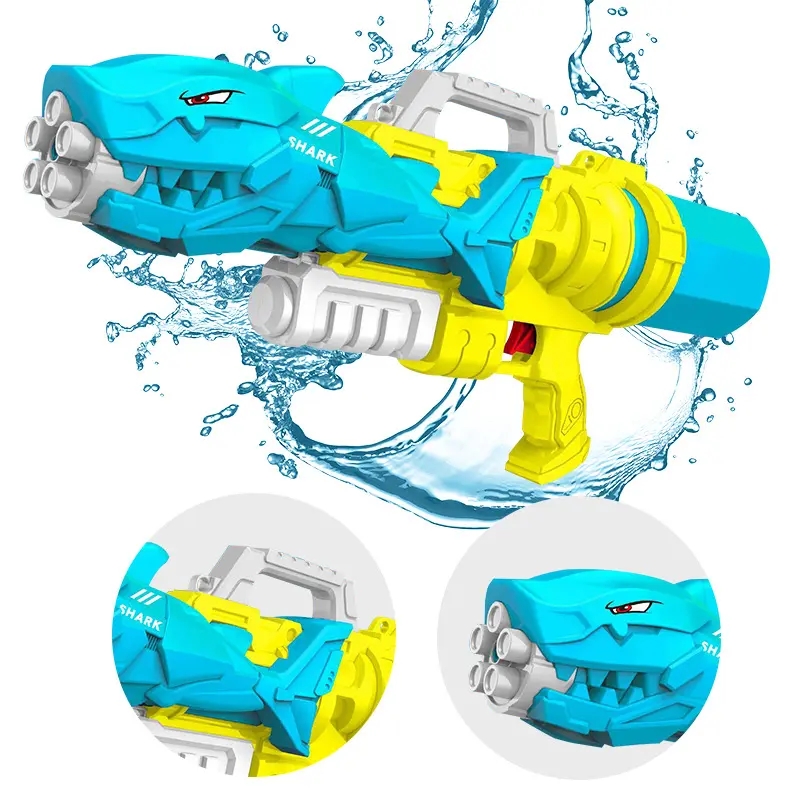 LINDA TOYS Hot Sell Custom Water Pistol Beach Swimming Toy Children Kids Plastic Water Spray Gun Toys Shooting Distance 8-10M LD-236B