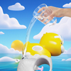 LINDA TOYS Cute Mini Duck Design Water Gun Kid's Press Type Summer Beach Toys for Outdoor & Pool Cartoon Feature Summer Fun LD-213