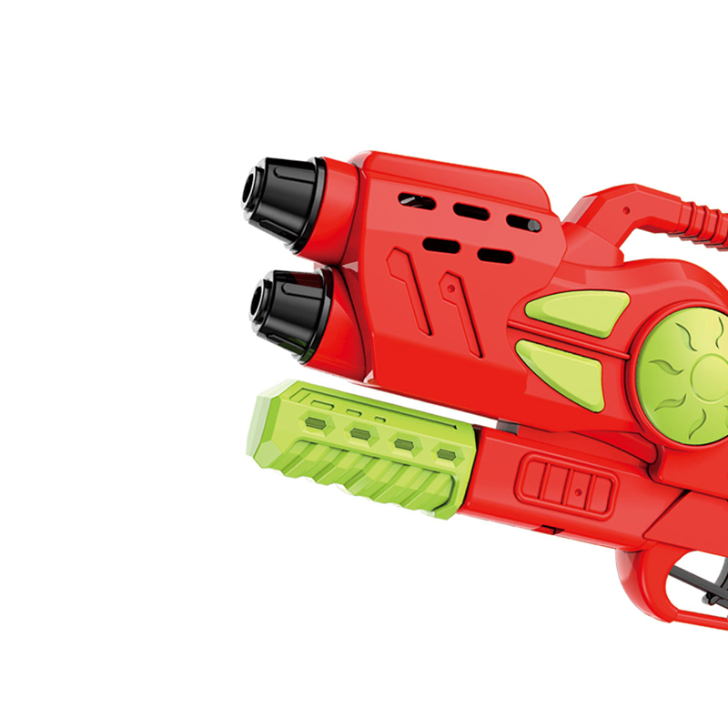 LINDA TOYS Double Nozzle 47CM 900ml Water Gun Summer Swimming Pool Outdoor Air Gun Beach Game Toys Plastic Water Gun Toy LD-215X