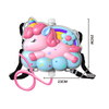 LINDA TOYS 23CM 1600ML Unicorn Backpack Water Gun Blaster Water Gun Beach Toy And Outdoor Sports Toy LD-1008A