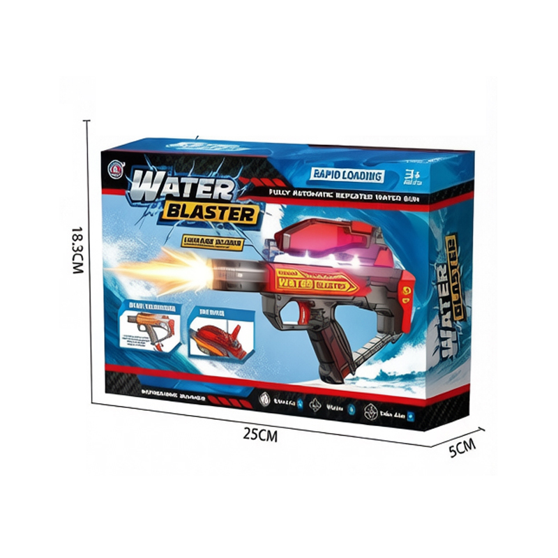 LINDA TOYS 2026 Water Blaster Electric Water Gun for Adults Kids with Lights, Nozzle Flame & Linkage Function Outdoor Battle Toys LD-700D