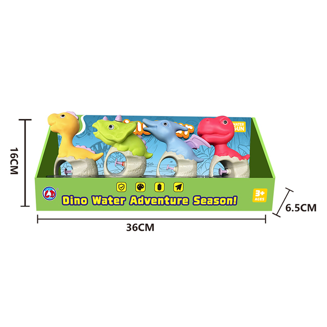 LINDA TOYS Children's Outdoor Water Battle Dinosaur Water Gun Interactive Children's Water Gun Toy Shooting Distance 6-8M LD-99B