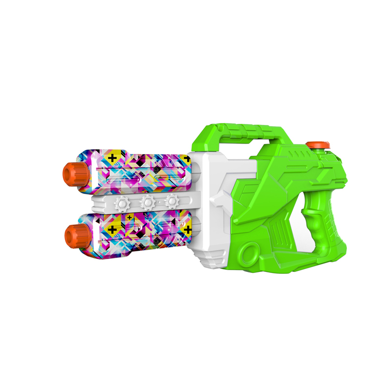  LINDA TOYS Double Nozzle Water Gun Toy Outdoor Play Plastic Game Toys Kid Set Graffiti Water Gun Toy Shooting Distance 8-10M LD-225BT