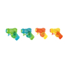 LINDA TOYS Summer Toys Small Water Gun Rotating Finger Transparent Water Gun (4-color Mixed Set) Water Gun New for Kids Toys LD-302