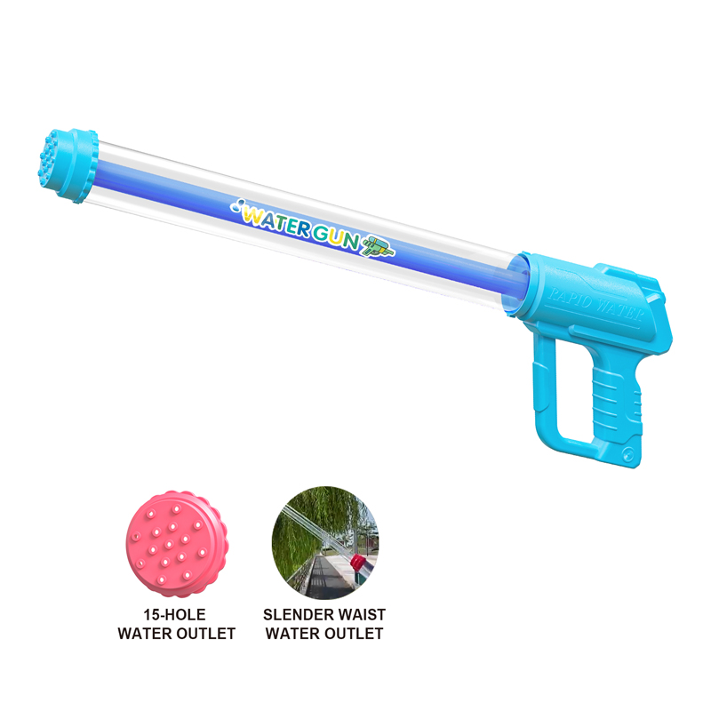 LIANDA TOYS 39 CM Water Cannon High Pressure 15-holes pull-out water cannon,Gatling Water Pump Plastic Beach Play Toy LD-5005A3