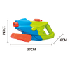LINDA TOYS Hot Sale Factory Direct Price White Blue 37CM Children Play Summer Beach Bath Air Pressure Water Pistol Squirt Toys 950 Ml Water Gun LD-828A