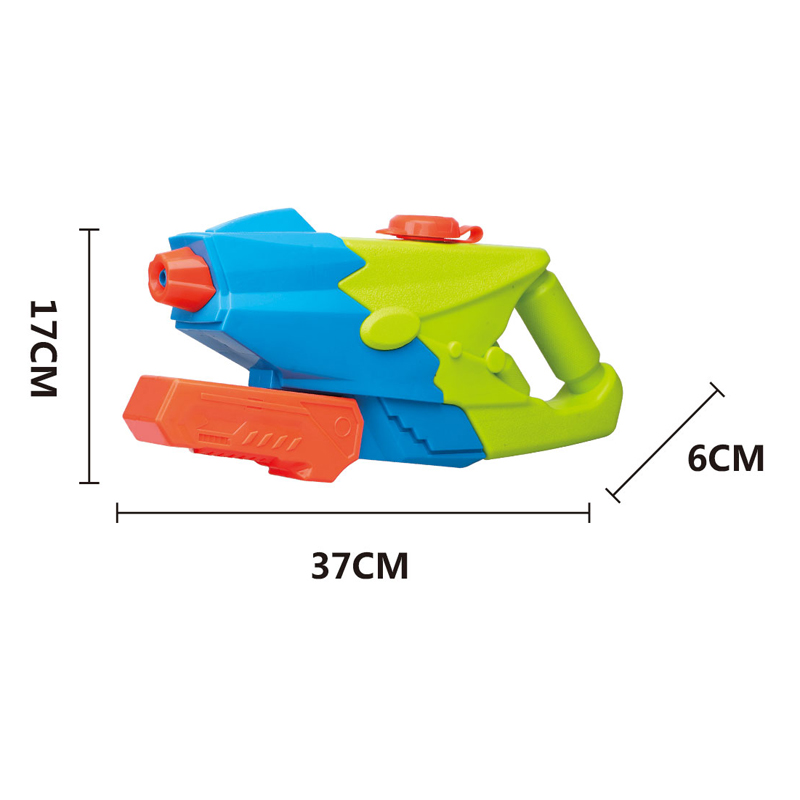 LINDA TOYS Hot Sale Factory Direct Price White Blue 37CM Children Play Summer Beach Bath Air Pressure Water Pistol Squirt Toys 950 Ml Water Gun LD-828A