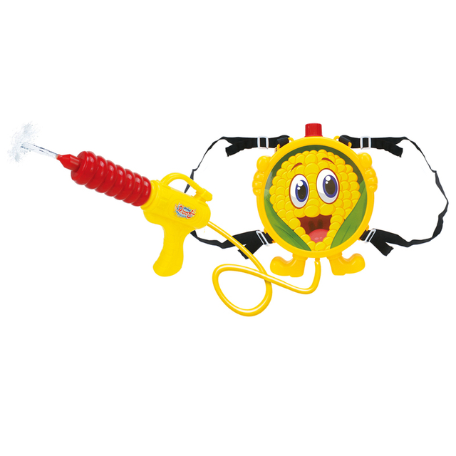 LINDA TOYS Summer Toys Cartoon Fruit Water Gun Toy Kids Backpack Water Gun Long Range Animal Backpack Water Shooting Gun LD-767A