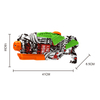 LINDA TOYS 41CM 725ml Power Graffiti Water Gun Toys Summer Vacation Water Gun Toy Outdoor Game Spray Black Water Gun LD-818T