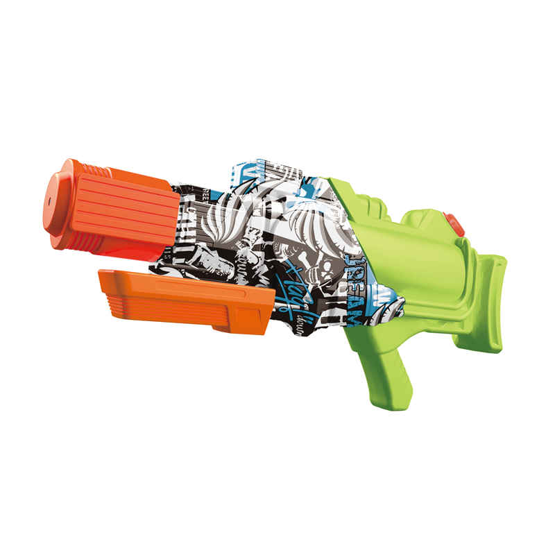 LINDA TOYS 38CM 700ML High Quality Swimming Pool Beach Children Water Shooting Plastic Toys Guns Outdoor Graffiti Water Gun Toy LD-212T