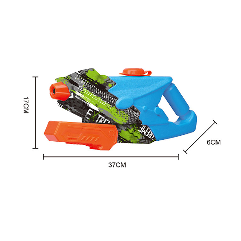 LINDA TOYS 37CM 950ML Quality Long Range Graffiti Water Gun Big Capacity High Pressure Water Spray Shooting Gun for Pool Beach Water gun LD-828T