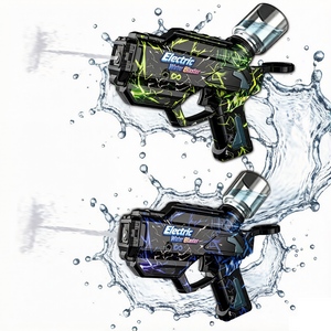 LINDA TOYS LD-993D UV Print Wholesale Electric High Capacity Long Range Water Gun High Pressure Water Blaster Including A Water Bottles Adult Kid LD-993D