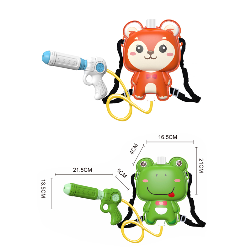 LINDA TOYS Cartoon Monkey Plastic Water Blaster Stuffed Water Animal Toys for Kid Swim Summer Toy Outdoor Sport Shooting Games Brown LD-1006B