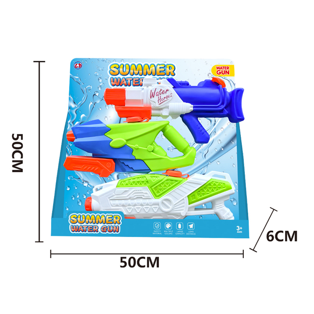 LINDA TOYS High Quality Large Capacity Water Gun with Long Range Shooting Feature , 3 Styles Water Gun Mixde Display Box LD-2502B
