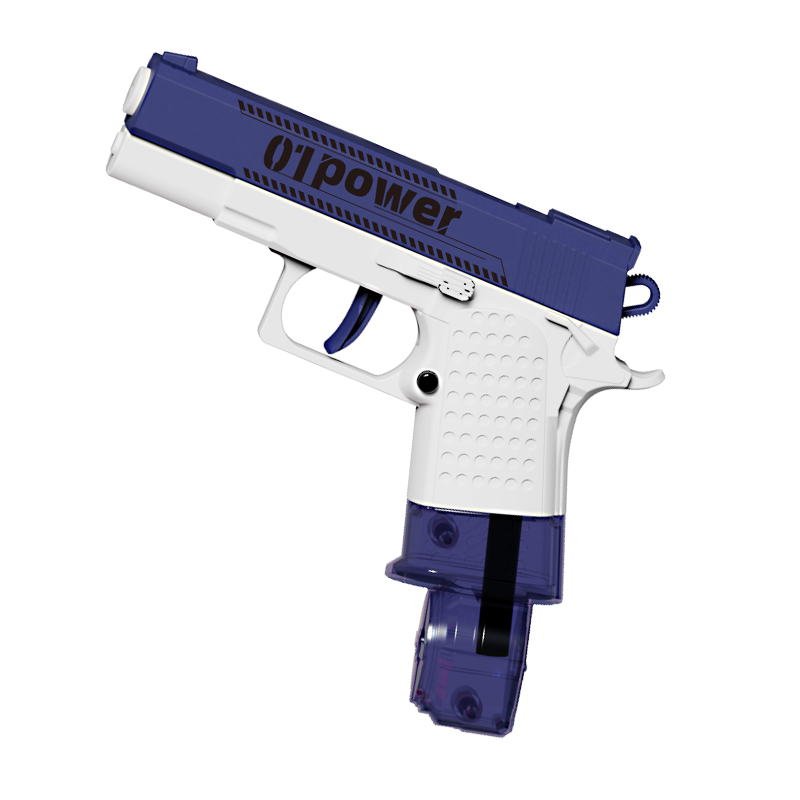 LINDA TOYS Plastic Pistol Water Gun Summer Beach Toys Plastic Water Toy for Kids Playing Shooting Distance 6-8M LD-205C