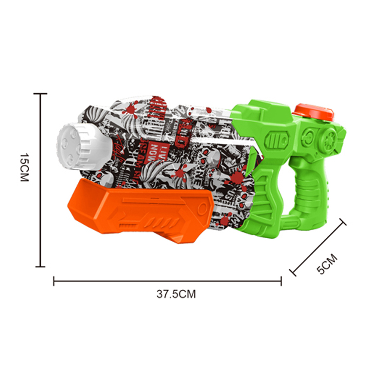 LINDA TOYS 37CM 650ML Summer Swimming Pool Beach Sand Outdoor Water Fighting Play Squirt Blaster Graffiti Guns Water Spray Gun Toy LD-228T