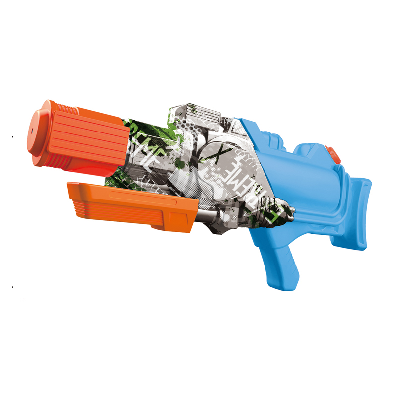 LINDA TOYS 38CM 700ML High Quality Swimming Pool Beach Children Water Shooting Plastic Toys Guns Outdoor Graffiti Water Gun Toy LD-212T