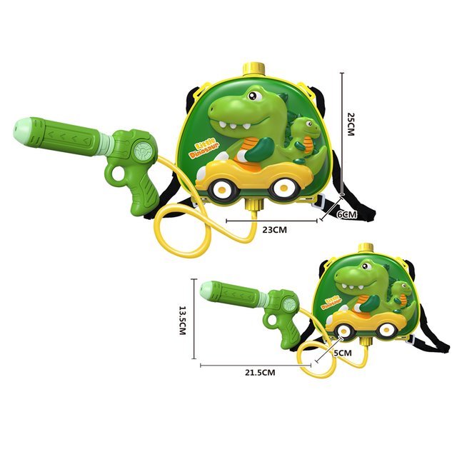 LINDA TOYS 23CM 1600ML V Backpack Water Gun Blaster Water Gun Beach Toy And Outdoor Sports Toy LD-1009A