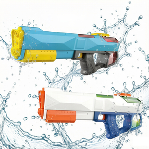 Linda toys Electric abosorption Automatic Shooting  water Gun, 2 in 1 Pump-action And Electric water shooter, Use 3.7V 500mA Battery LD-600D 450ML Best gift for Kids