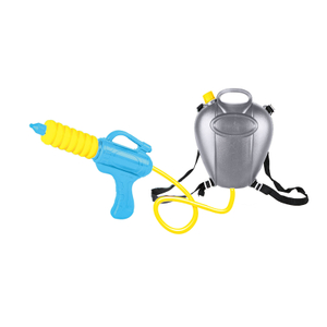 LINDA TOYS Summer Outdoor Plastic Small Water Gun Water Pump Toy With Big Water Gun Backpack Shooting Distance 6-8M LD-737L