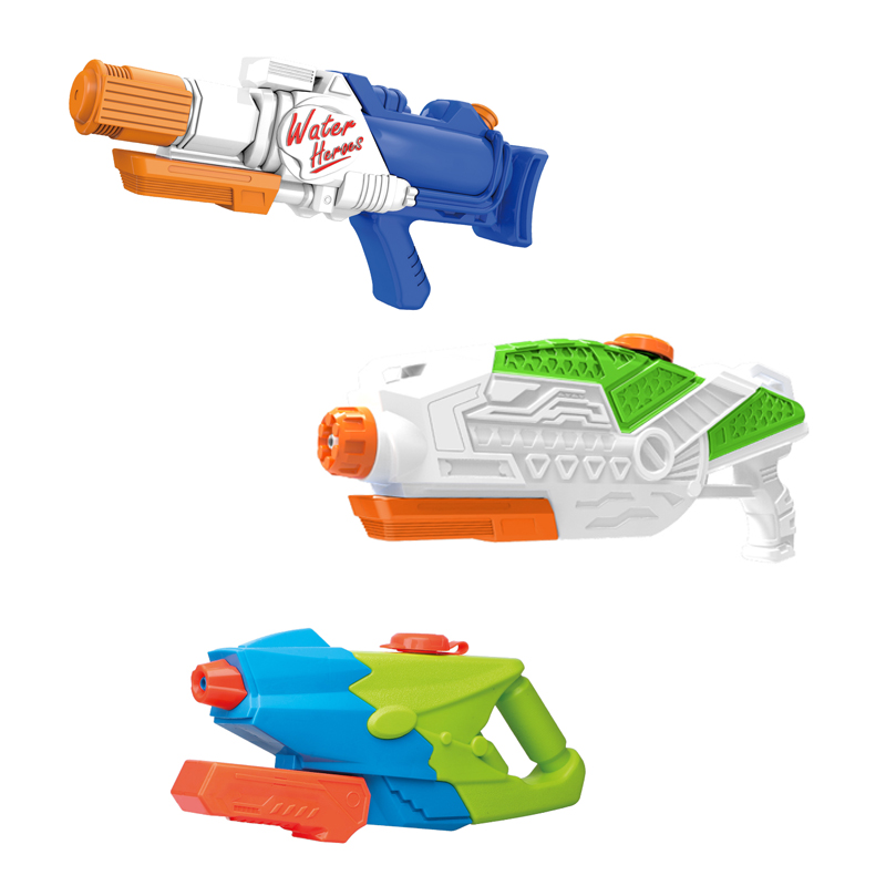 LINDA TOYS High Quality Large Capacity Water Gun with Long Range Shooting Feature , 3 Styles Water Gun Mixde Display Box LD-2502B