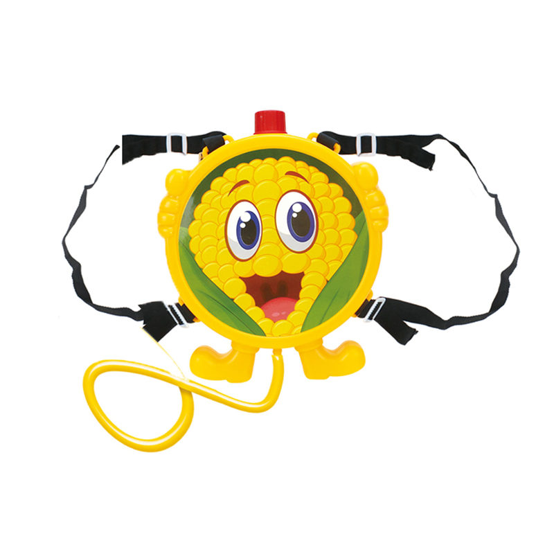 LINDA TOYS Summer Toys Cartoon Fruit Water Gun Toy Kids Backpack Water Gun Long Range Animal Backpack Water Shooting Gun LD-767A