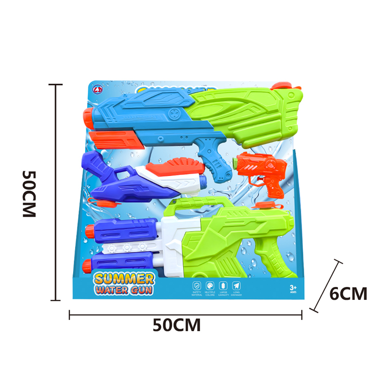 LINDA TOYS Outdoor Toy Water Gun Summer Beach Shooting Water Guns Pressure Squirt Gun Toys for Kids Shooting Distance 8-10M LD-2503B