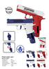 LINDA TOYS High Speed Continuous Automatic Water Gun Pistol Water Gun Toy Long Range Shooting Water Gun Kids Summer Toy LD-205A