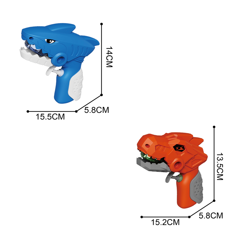 LINDA TOYS Newest Dinosaur Shark Water Gun Toy for Kids Outdoor Summer Swimming Pool Beach Games Press Spray Squirting Water Guns Toys LD-207C